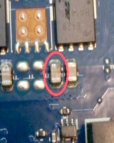 LL750/F26Rのマザーボード故障箇所